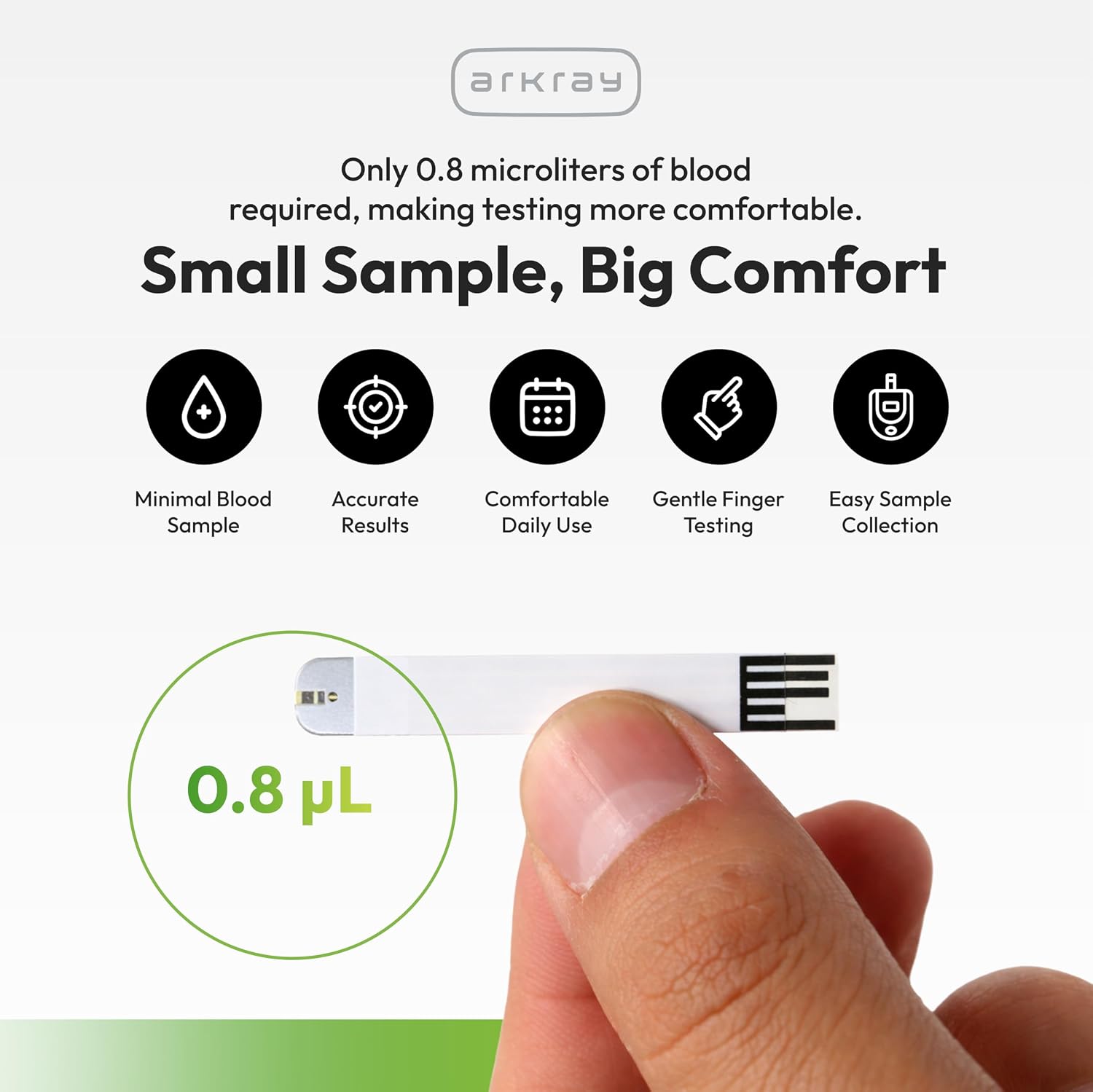 ARKRAY GLUCOCARD Expression Blood Glucose Test Strips - No Coding