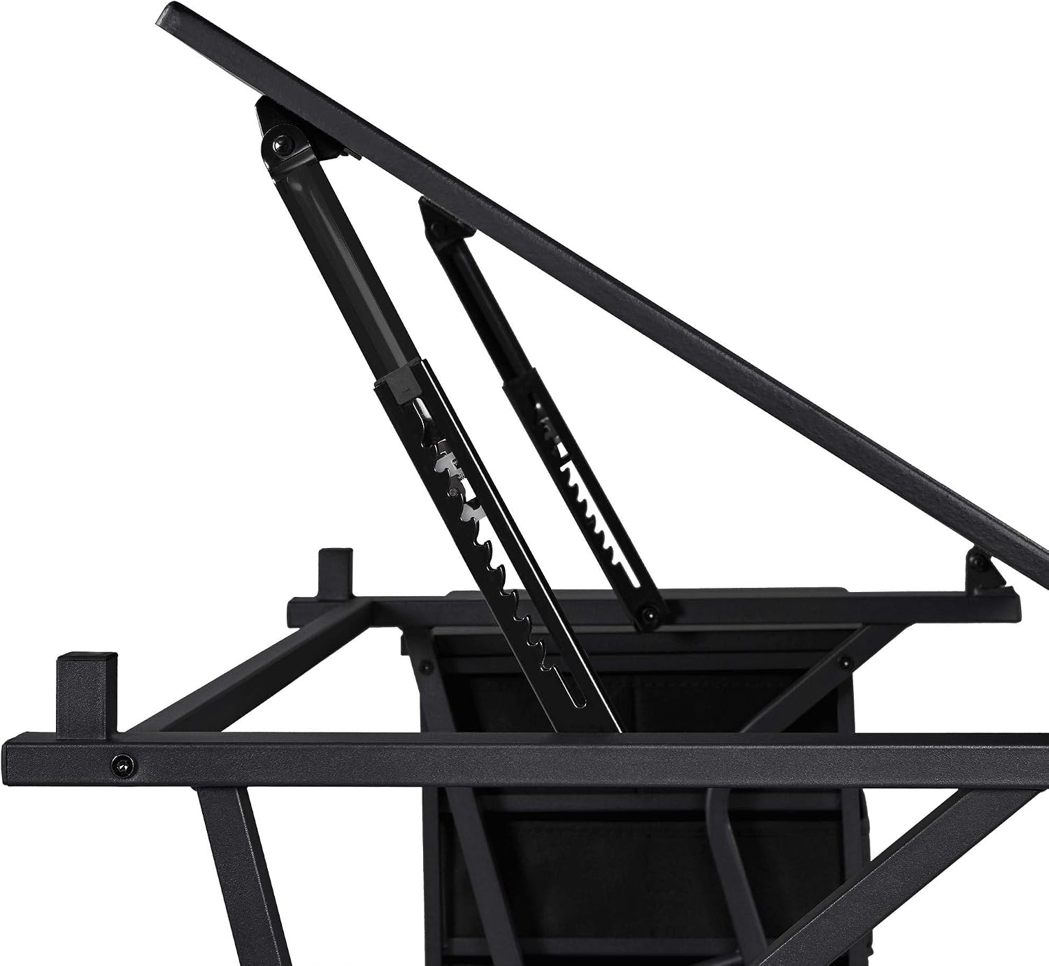 Topeakmart Height Adjustable Drafting Table Art Craft Desk Work Station Hobby Design Studio Tiltable Tabletop Drawing Desk with Stool & Storage