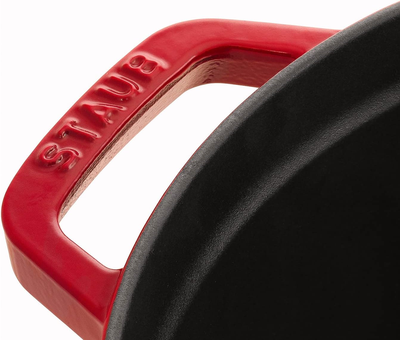 Staub Cast Iron Round Cocotte, Dutch Oven, 5.5-quart, serves 5-6, Made in France, Cherry