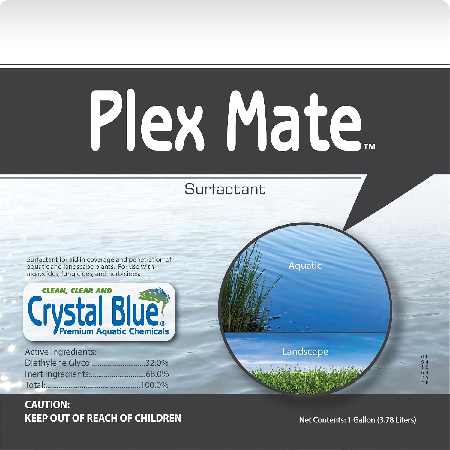 Plex Mate Aquatic Surfactant for Herbicides - 8 Ounces - Non-Ionic, Increase Product Coverage, Increase Product Penetration, Increase Product Effectiveness