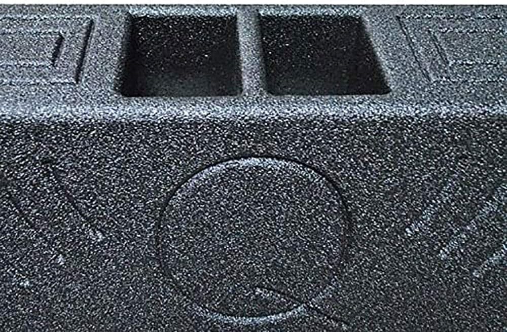 Q Power QBomb Single 12 Inch Vented Subwoofer Sub Box with Black Bedliner Spray
