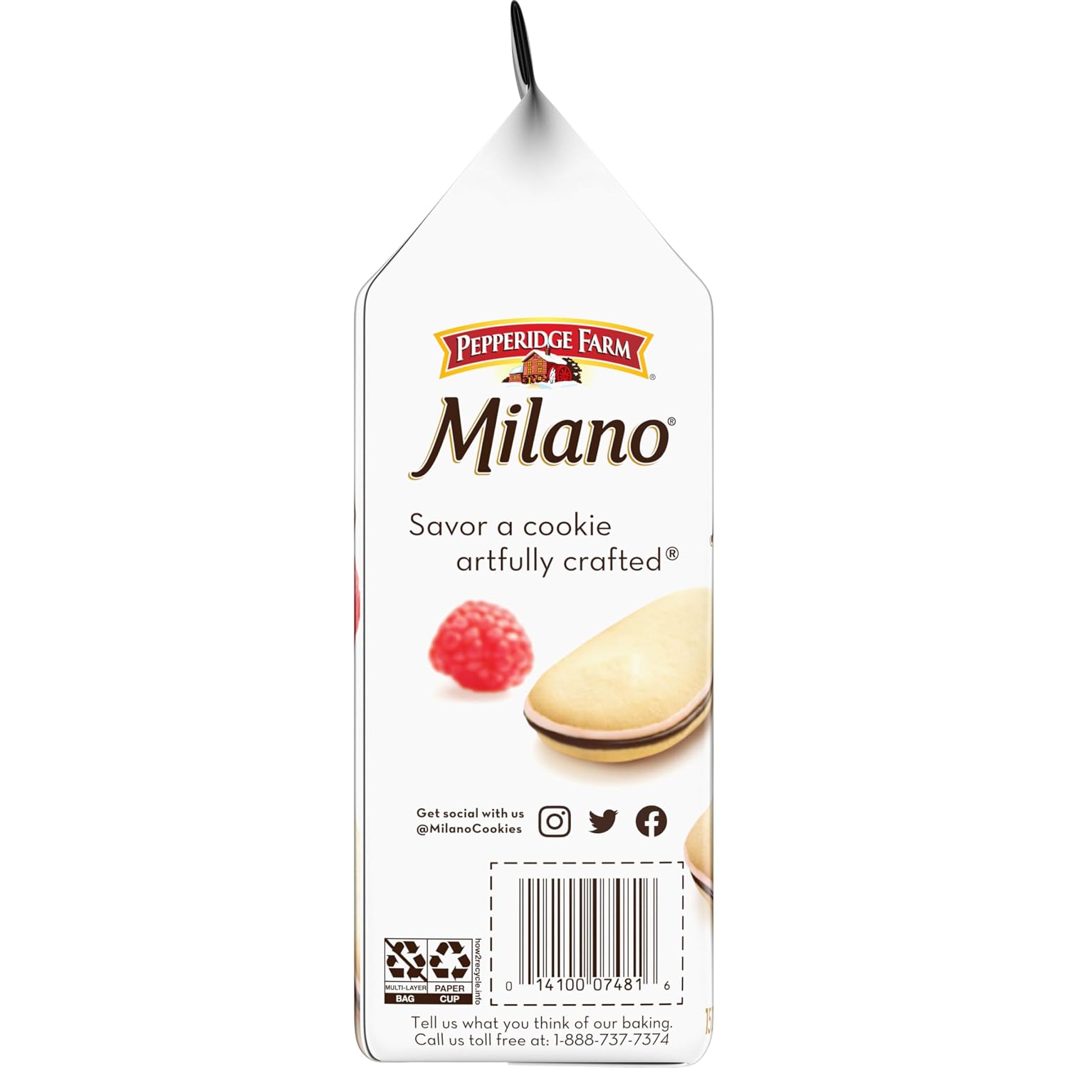 Pepperidge Farm Milano Milk Chocolate Cookies, 6 OZ Bag (15 Cookies)