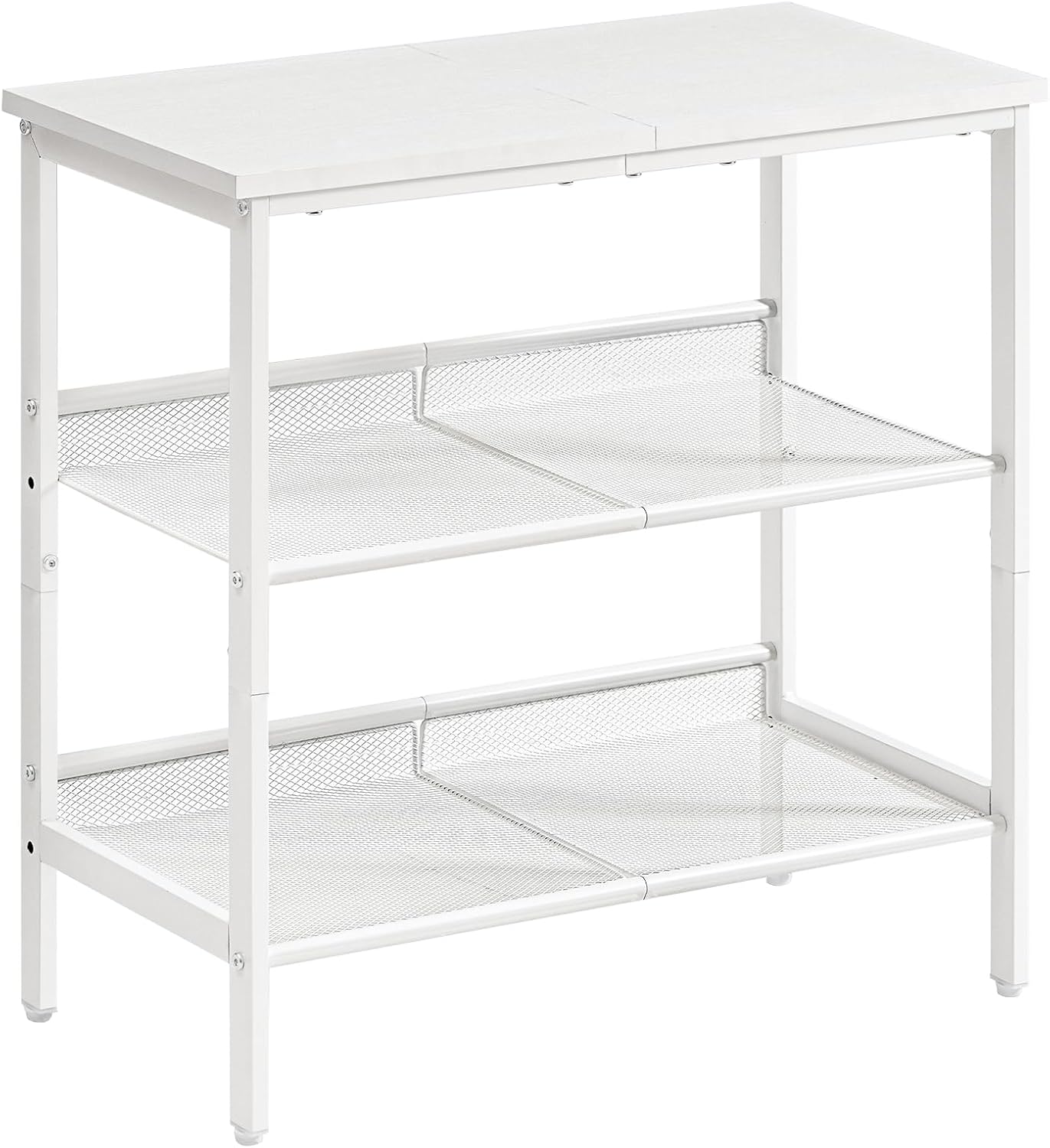 HOOBRO End Table, 3-Tier Narrow Side Table, Nightstand with 2 Flat or Slant Adjustable Shelves for Small Spaces, Hallway, Living Room, Bedroom, Sturdy