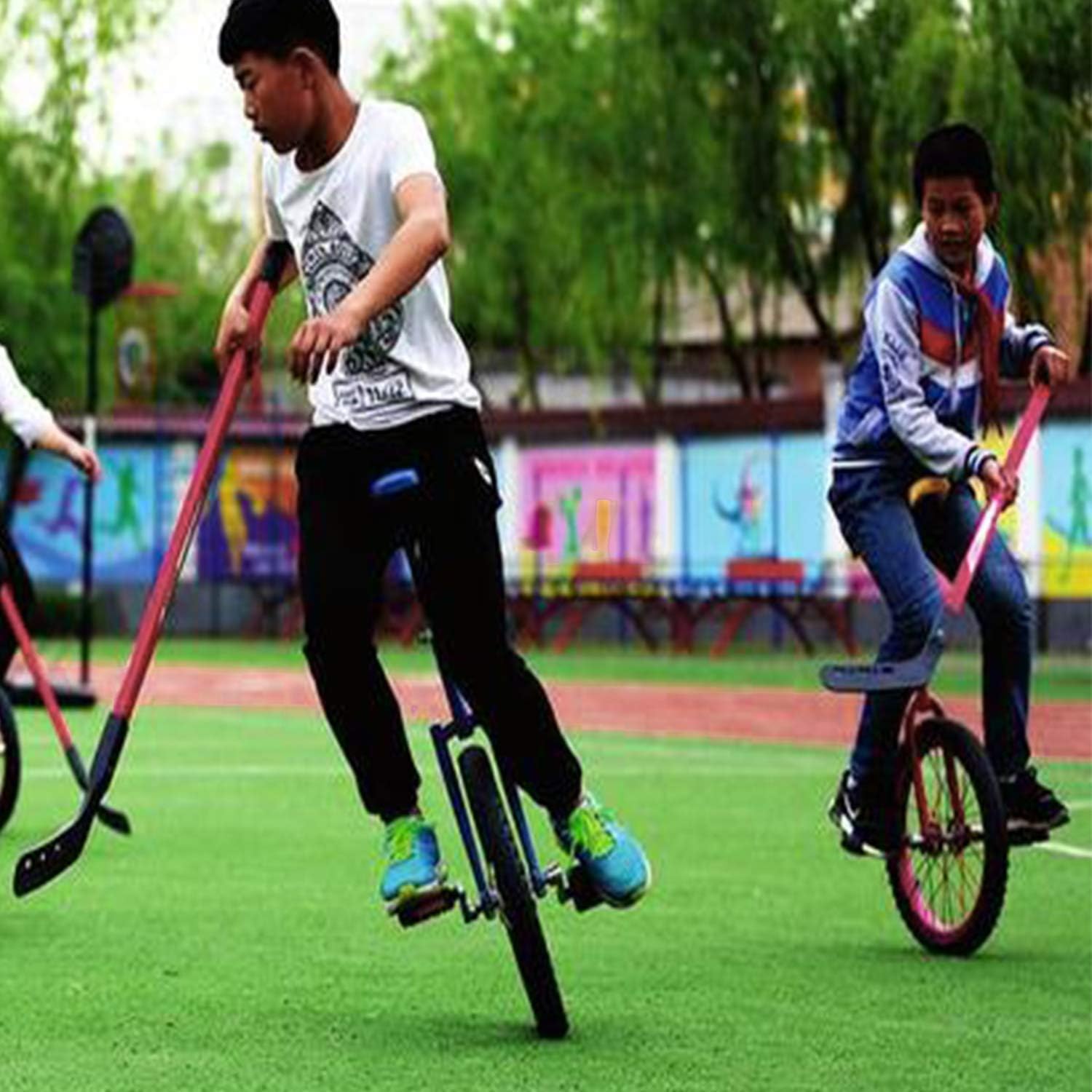 Nisorpa 20" Inch Unicycle Classic Black One Wheel Bike for Kids Adults
