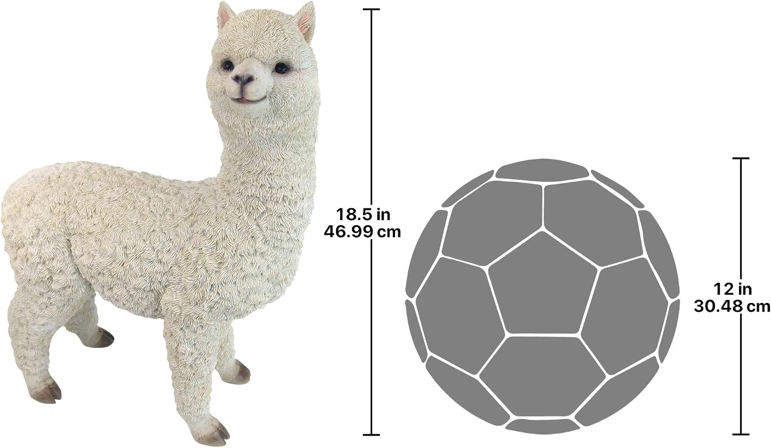 Design Toscano The Alpacalypse of Alpaca Garden Statues: Large
