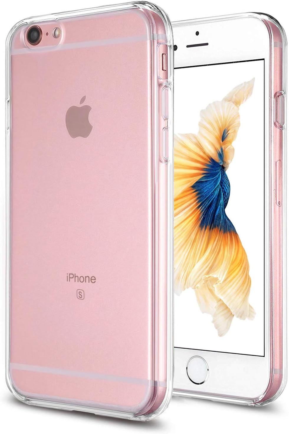 TENOC Phone Case Compatible with iPhone SE (2nd 2020 and 3rd 2022 Generation) & iPhone 7 & iPhone 8, Clear Case Shockproof Protective Bumper Slim Cover for 4.7 Inch