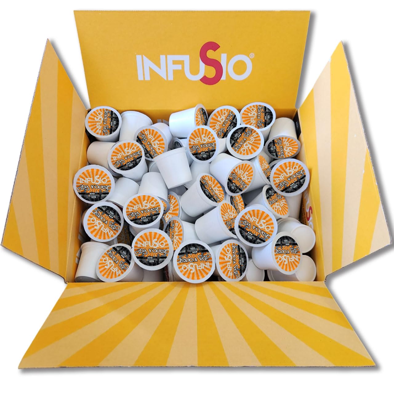 InfuSio Coffee Pods World Origins Variety Pack – 96 Count, 12 Blends Inspired by Colombia, Ethiopia, Kenya, Costa Rica & More, Medium & Dark Roast, Low Acid, Keurig Compatible