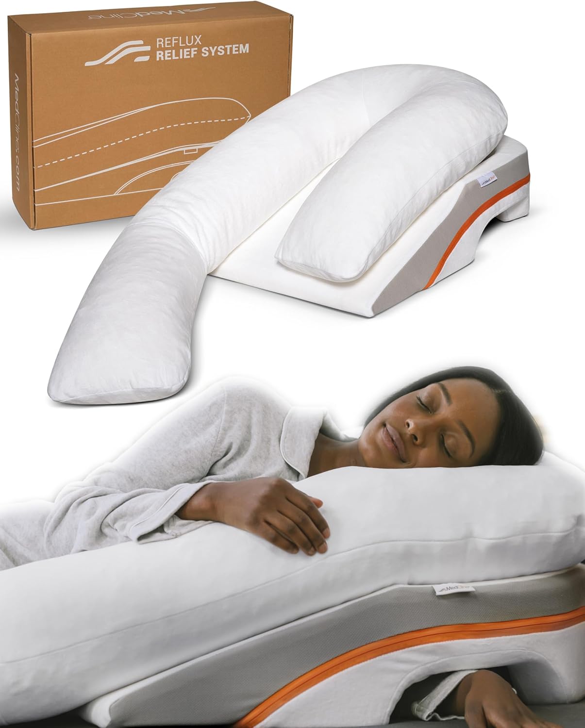 MedCline Acid Reflux Relief System with Extra Cases, 5'4" and Under