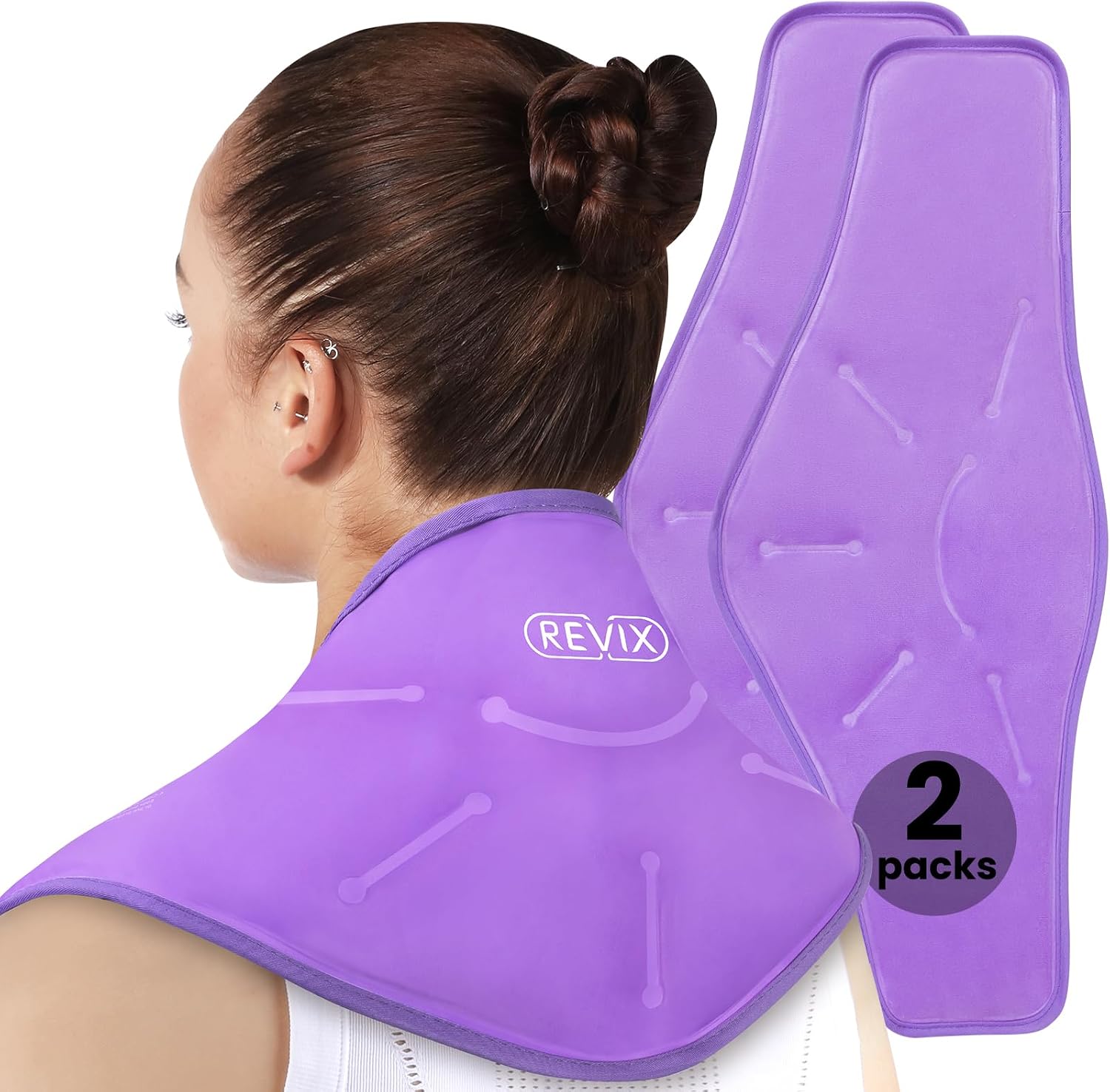 REVIX Ice Pack for Shoulders and Neck, Shoulder Ice Pack for Back Relief