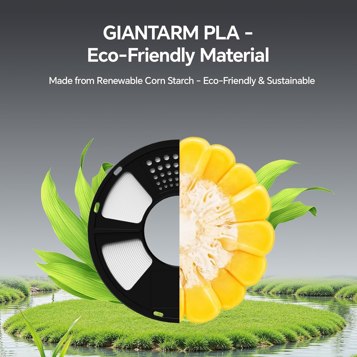 GIANTARM 3D Printer Filament, Silk Gold Pla Filament, 1Kg(2.2lbs) Spool, 1.75mm Dimension Accuracy +/- 0.03mm, 3D Printing Filament
