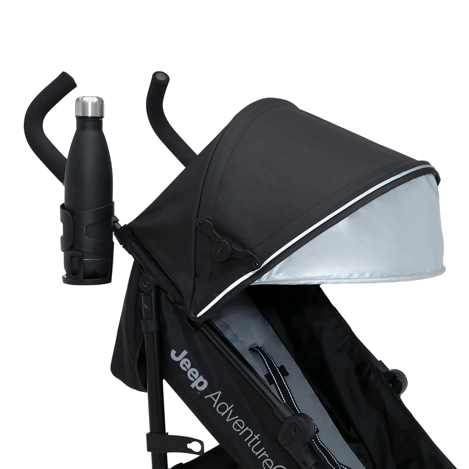 Jeep AdventureGlyde Stroller by Delta Children - Lightweight Travel Stroller with Smoothest Ride & Compact Fold, 3-Position Recline