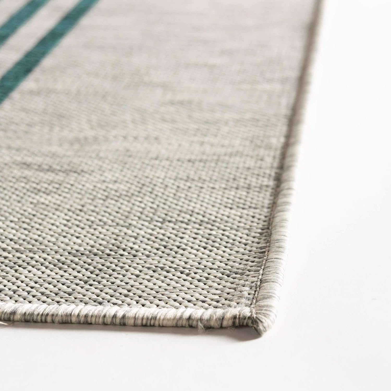 Unique Loom Outdoor Collection Area Rug - Anguilla (9' x 12' Rectangle, Blue/ Ivory)