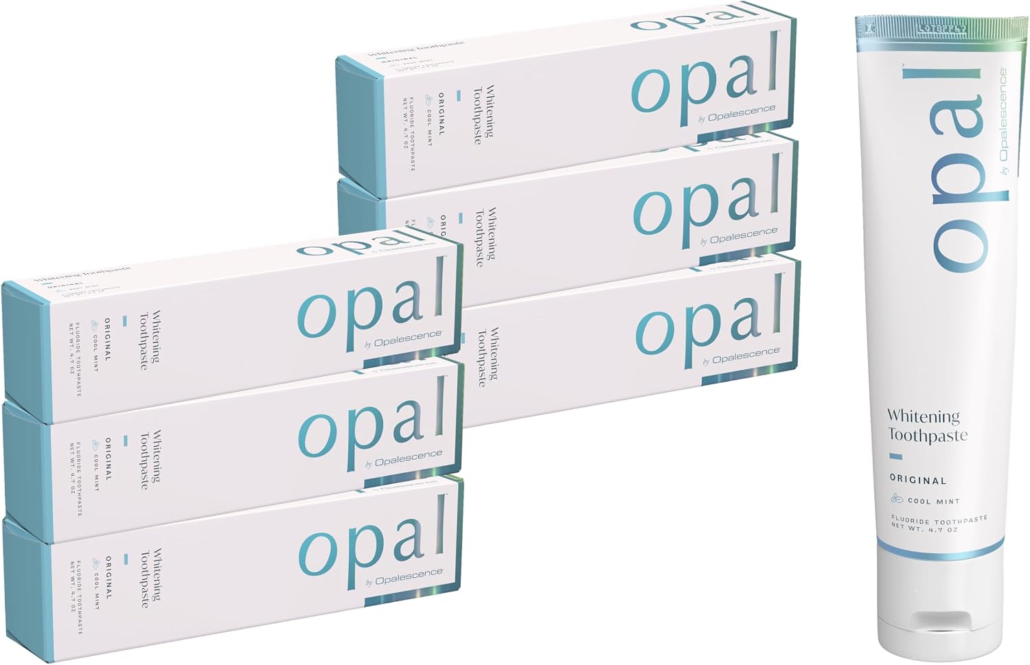 Opalescence Whitening Toothpaste Original 4.7oz - Mint - 3 Pack - 5166-3 | Dentist-Developed Oral Care Whitening Fluoride Toothpaste for Daily Use, Surface Stain Removal & Helps Strengthen Enamel