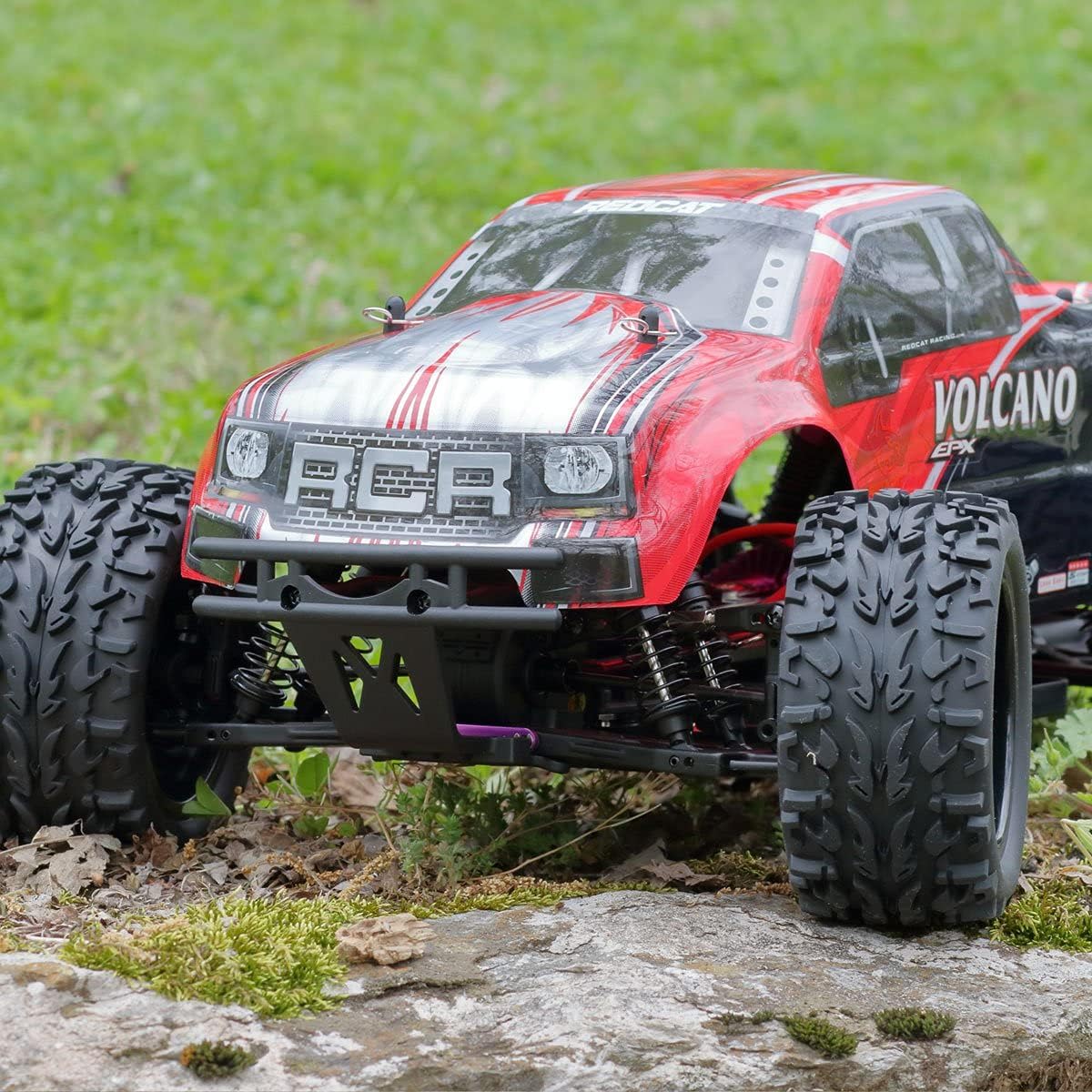Redcat Racing Volcano EPX 1/10 Scale Electric RC Monster Truck – 4WD RC Truck with 2.4GHz Radio, Waterproof Electronics, 19T Brushed 550 Motor