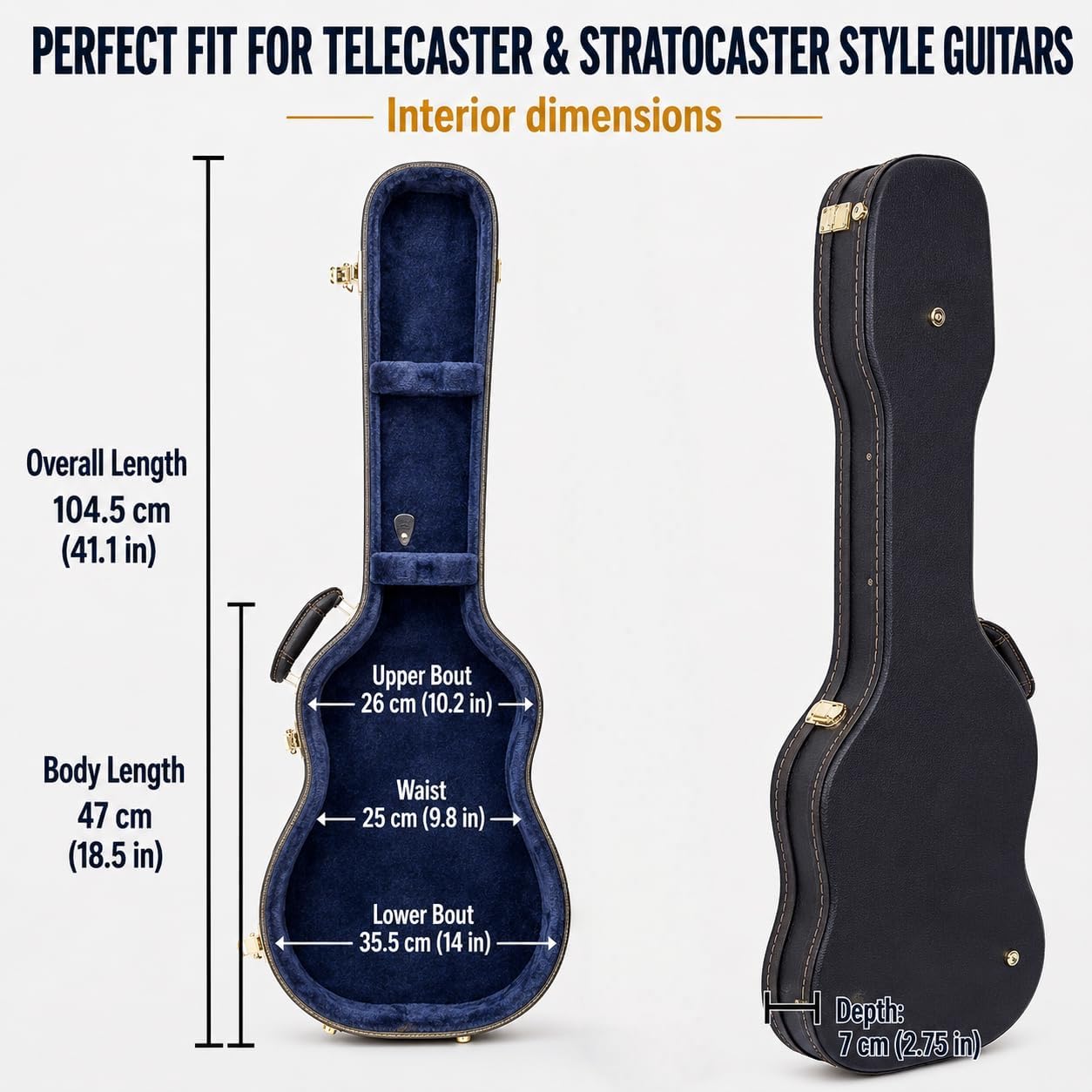 Crossrock Hardshell Arch Top wood case fits SG Electric Guitars-Black(CRW600SGBK)
