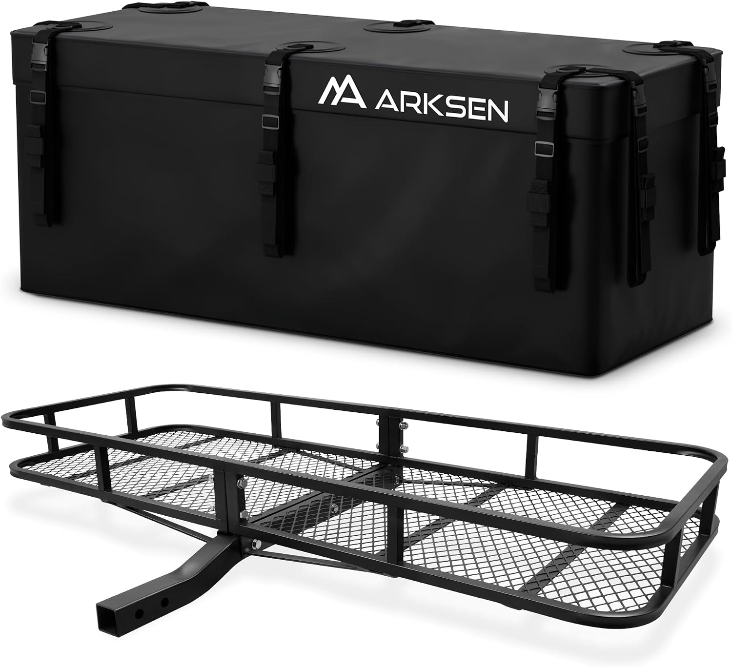 ARKSEN 60" x 23" x 5.5" Hitch Cargo Carrier, 500 Lbs Capacity Luggage Rack
