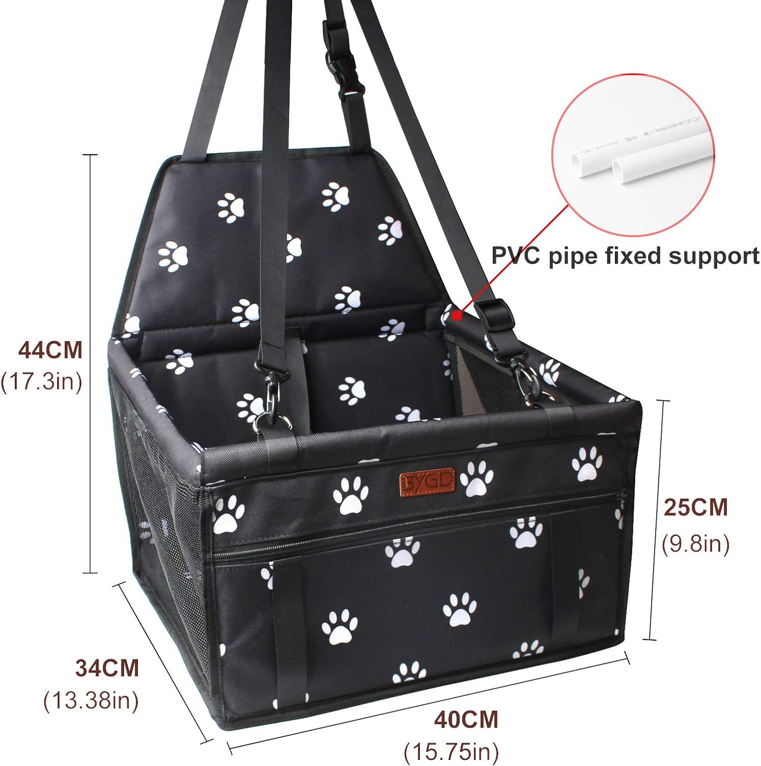 BYGD Portable Pet Dog Booster Seat for Small and Medium Pets