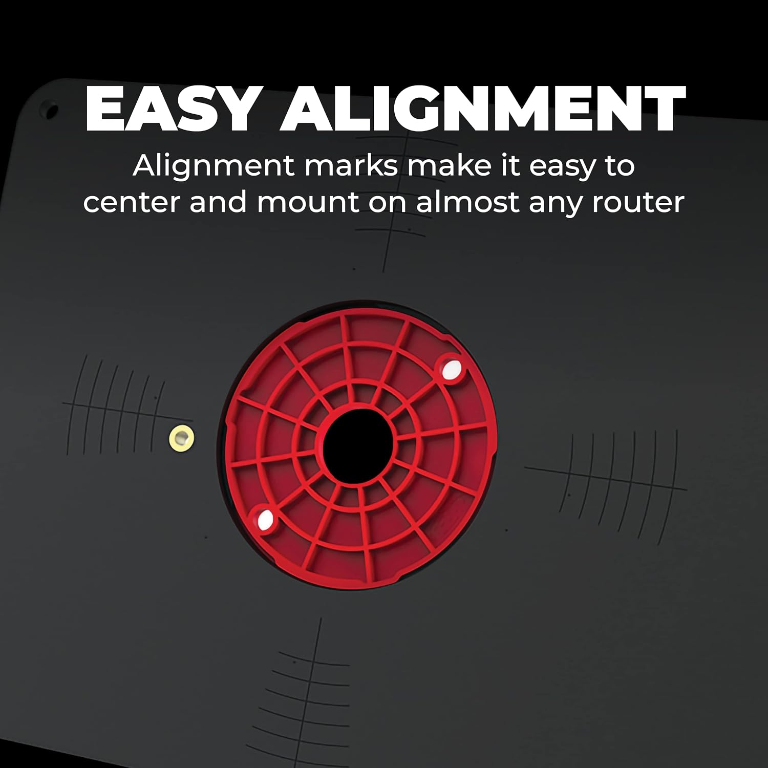 Kreg Precision Router Table Insert Plate - Undrilled Phenolic Router Plate for Custom Router Mounting - Level-Loc Rings - PRS4038