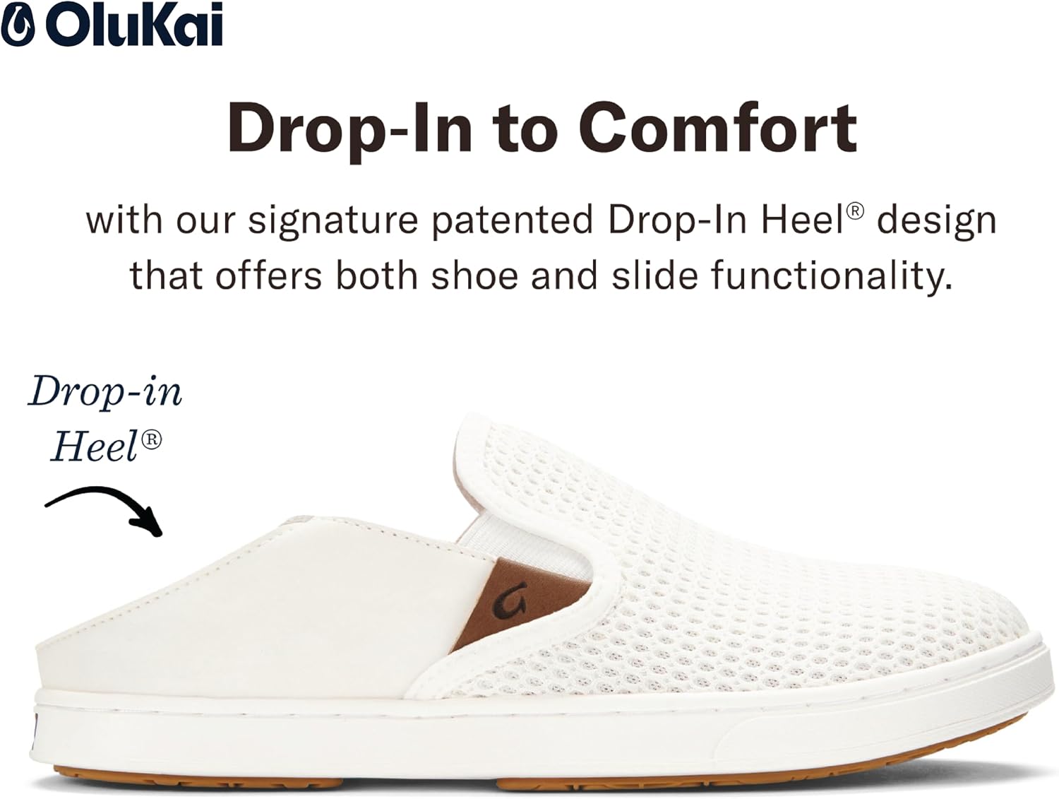 OluKai Pehuea Women's Slip On Sneakers, Casual Everyday Shoes