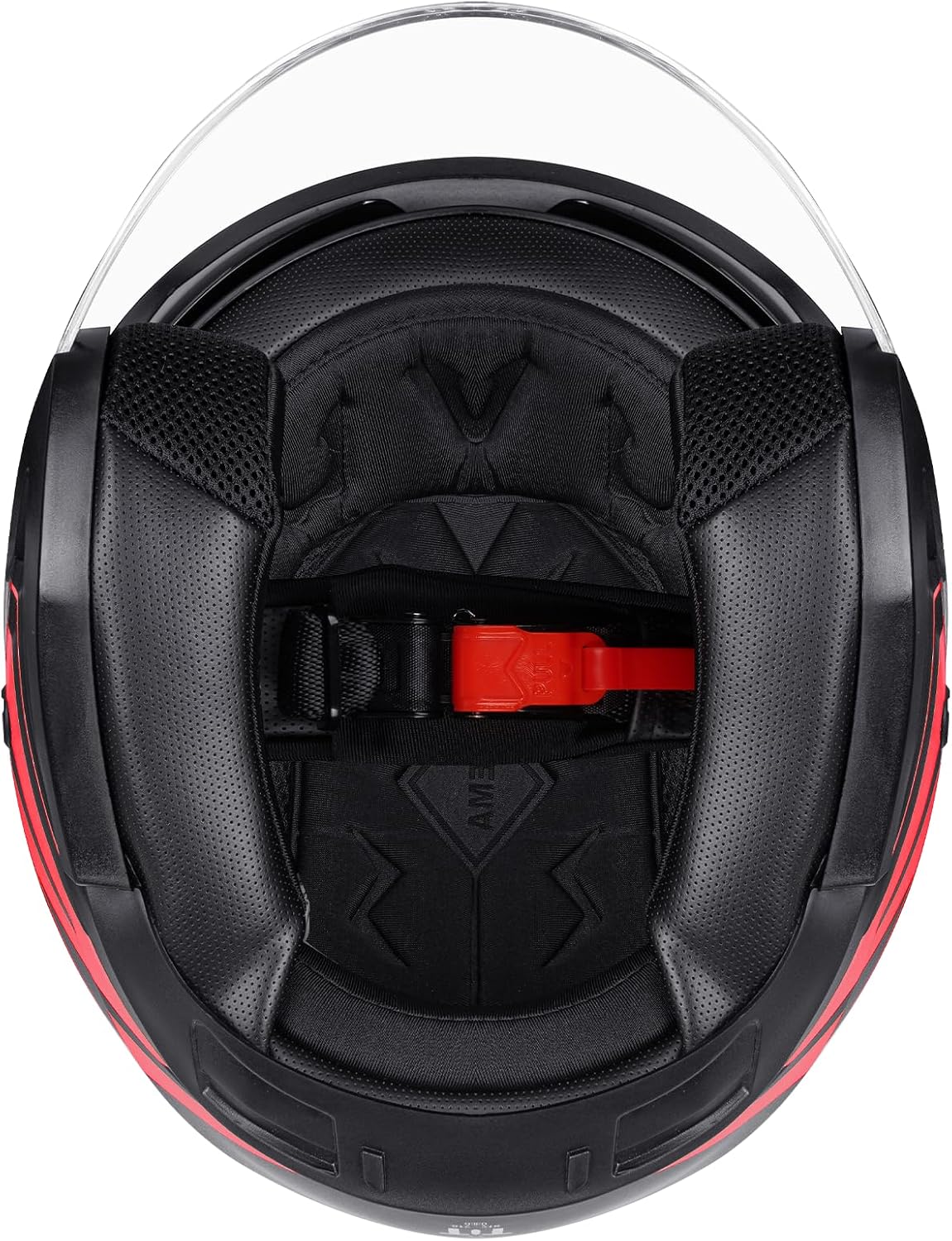 YEMA Open Face Motorcycle Helmets, DOT Approved 3/4 Moped Helmet Dual Visor Quick Release Buckle, Helmets for Adults Motorcycle Men Women Helmets for Moped Scooter Streey