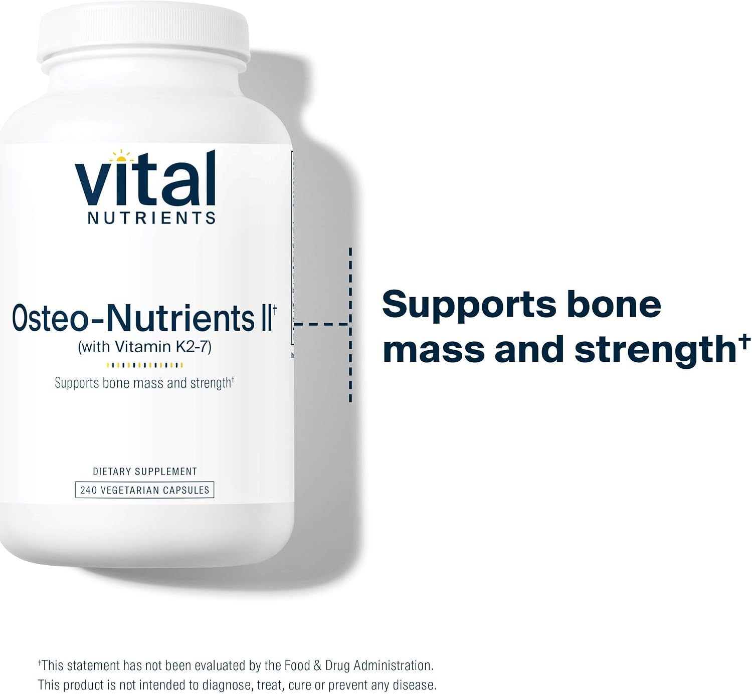 Vital Nutrients Osteo-Nutrients II - Vitamin K2 + D3, Calcium, Boron