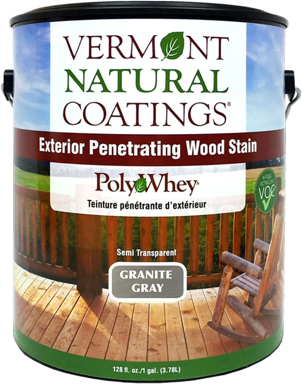 Vermont Natural Coatings PolyWhey Exterior Penetrating Stain - Lakeside Cedar - Gallon