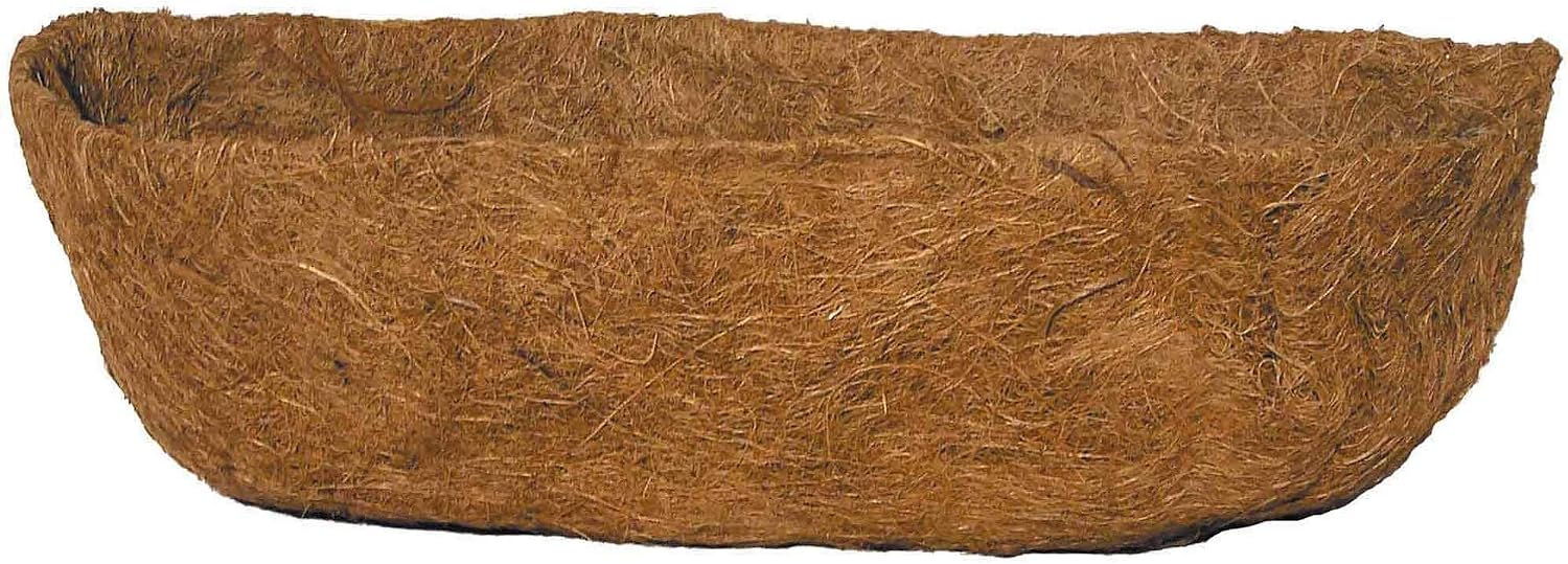 Bosmere F919 Pre-Formed Coco Liner with Soil Moist – 30-Inch Replacement Liner for Window Boxes & Hanging Baskets