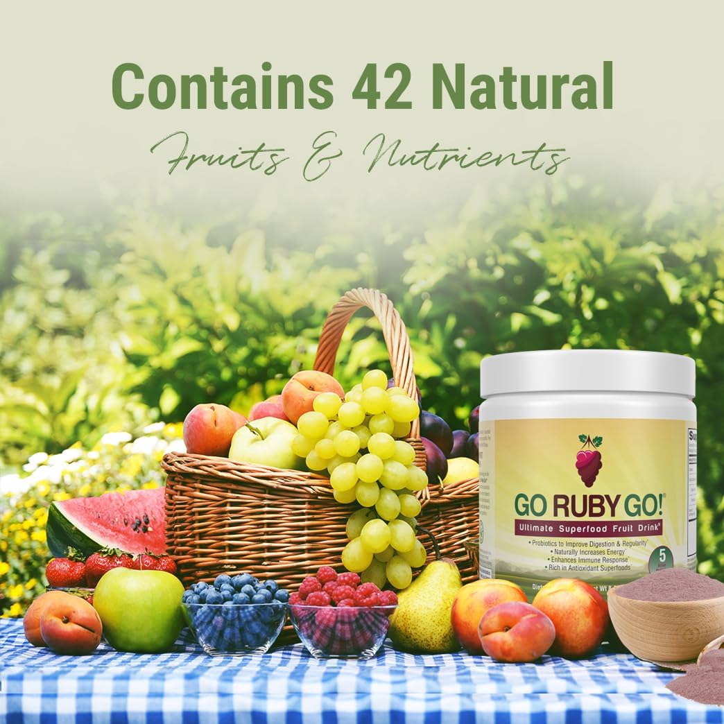 IVL - GO Ruby GO! Red Superfood Powder Juice | 42 Antioxidants Probiotics