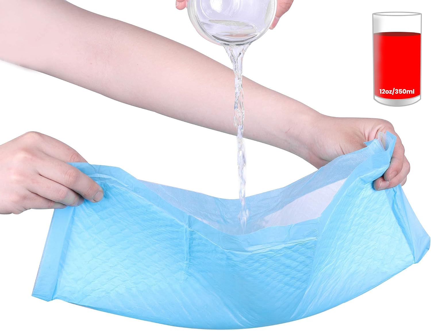 (100 Pads) CalPalmy Ultra Absorbency Pet Toilet Training Pads 18" x 13" Moisture Locking Technology Turns Liquid into Gel - Perfect for Rabbits and