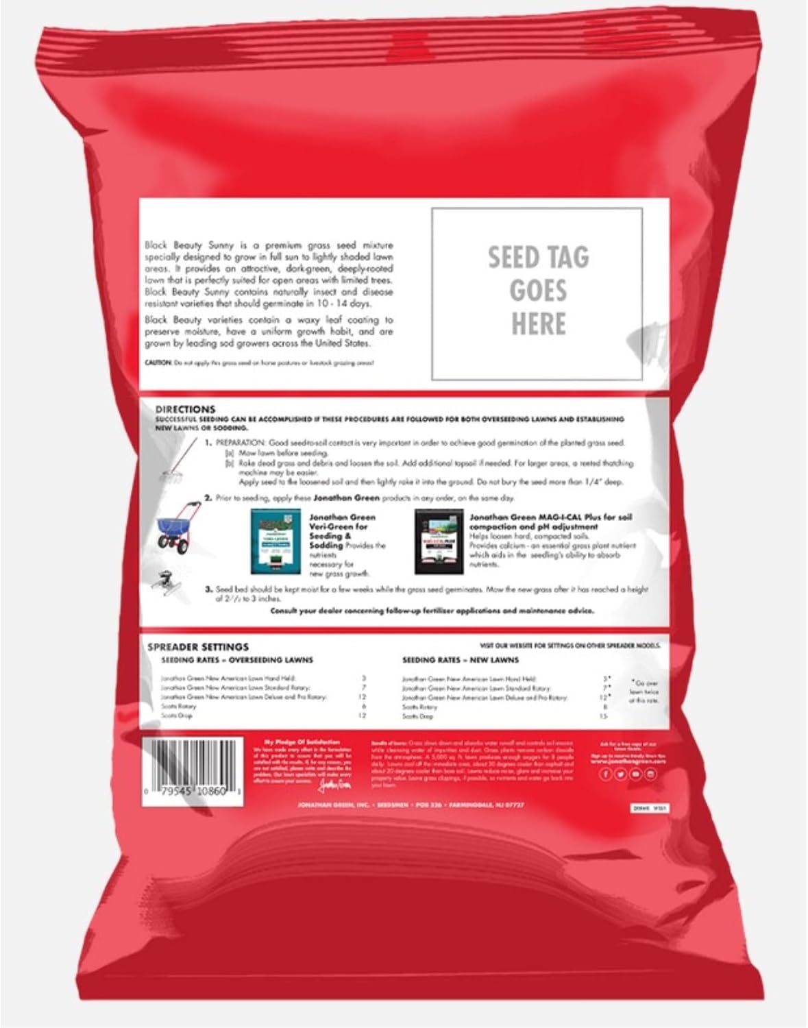 Jonathan Green & Sons, 7 lb, Full Sun Grass Seed Mixture