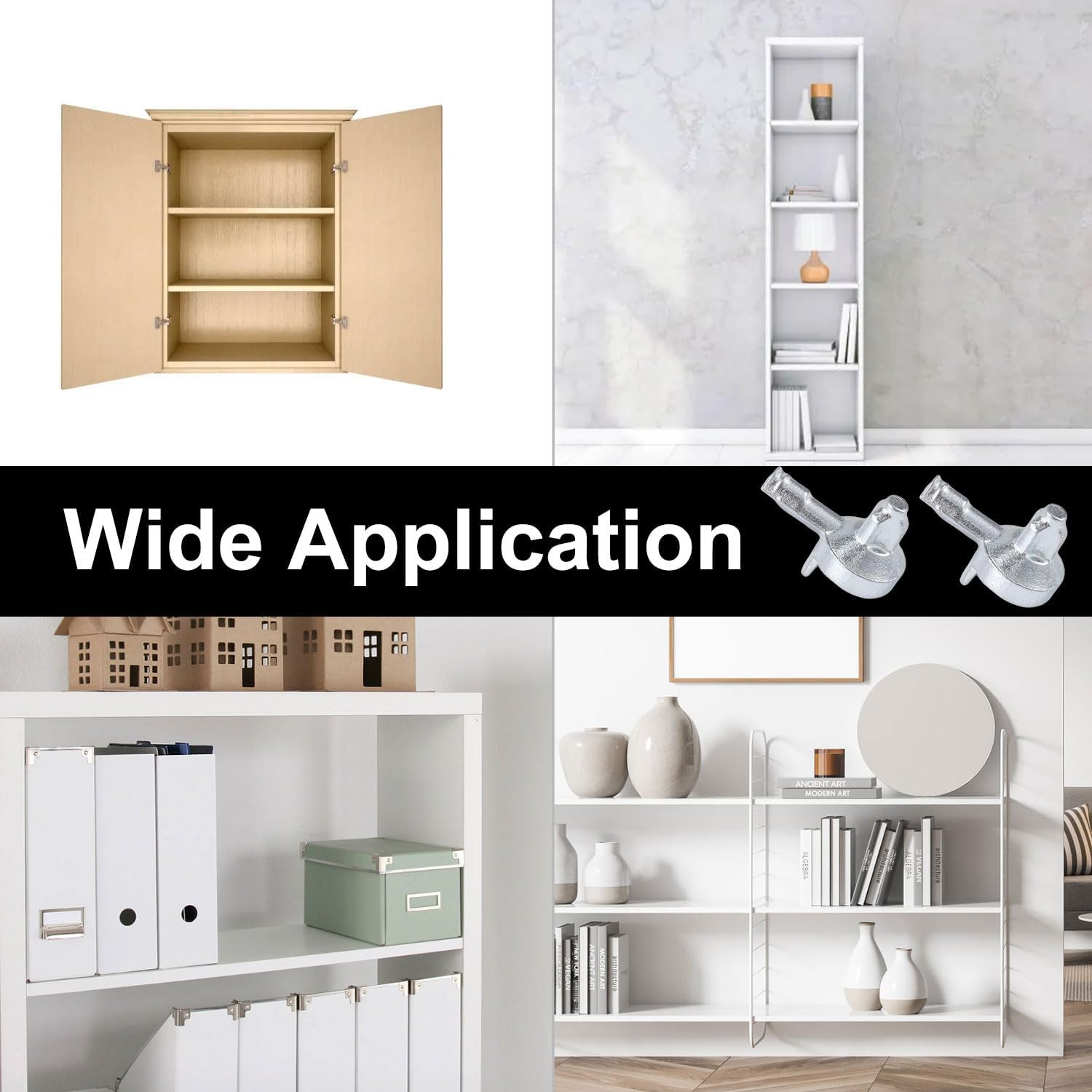 50pcs Shelf Pegs Compatible with IKEA Billy Bookcase (Part 131372) | Alloy, Shelf Tablette Support Pins, Cabinet Pegs
