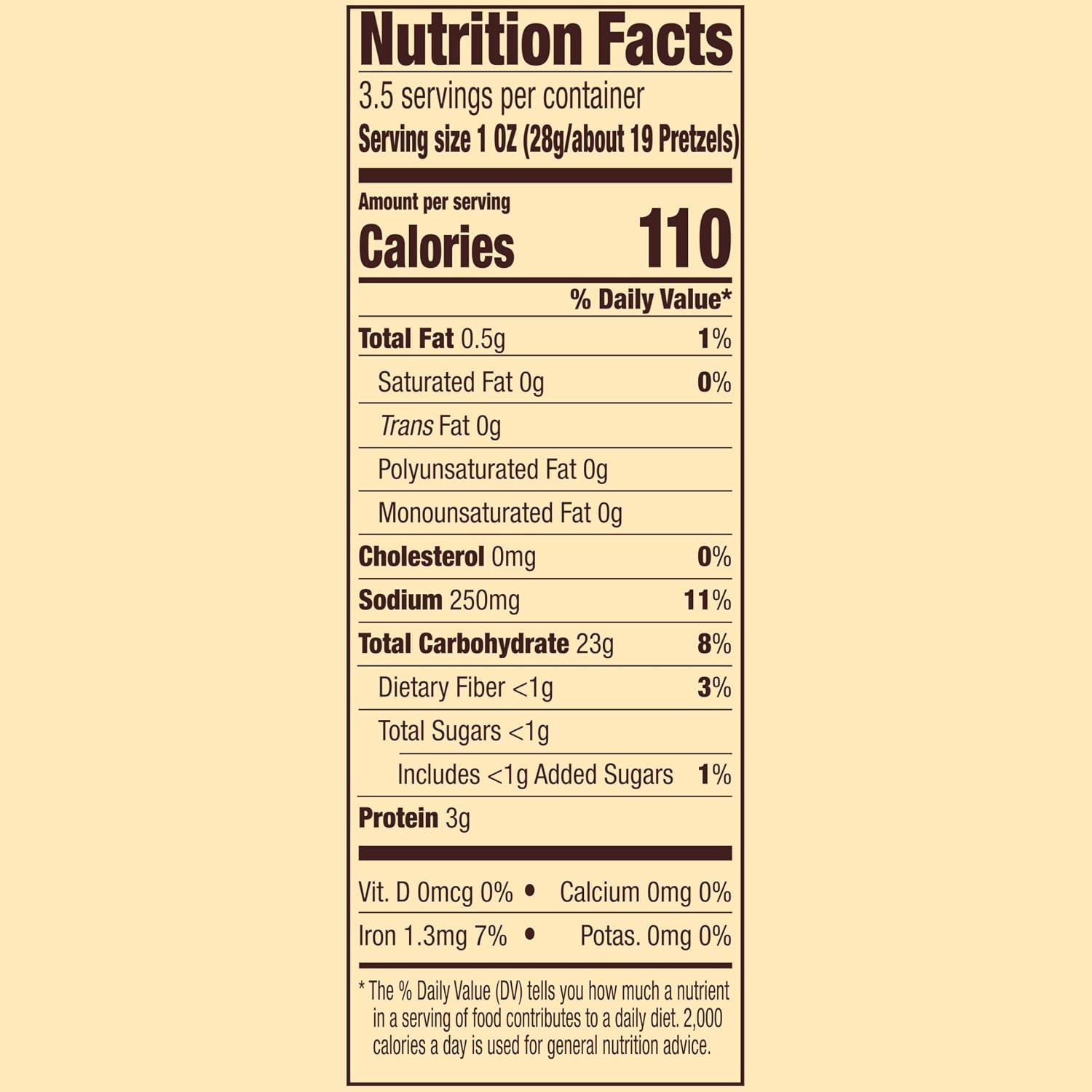 Snyder's of Hanover Mini Pretzels, 100 Calorie Individual Packs, 36 Ct
