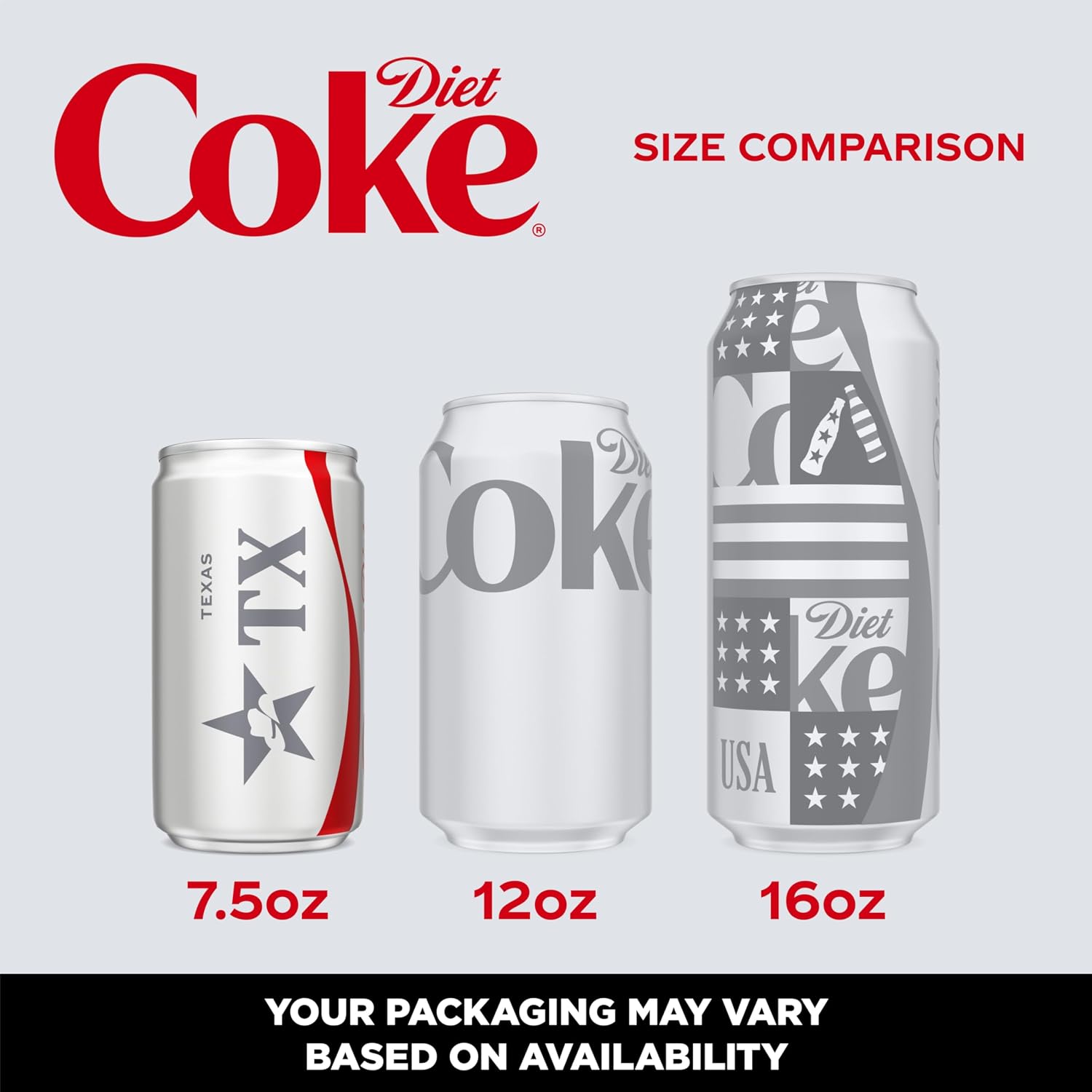 Diet Coke Soda Soft Drink Cans, 12 fl oz, 12 Pack | No sugar, no calories, 46 mg caffeine per can
