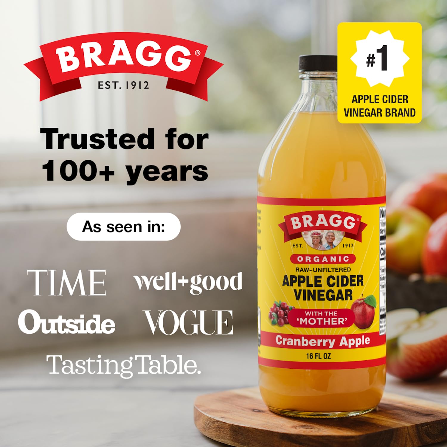 Bragg Organic Apple Cider Vinegar with the Mother - 16 fl oz