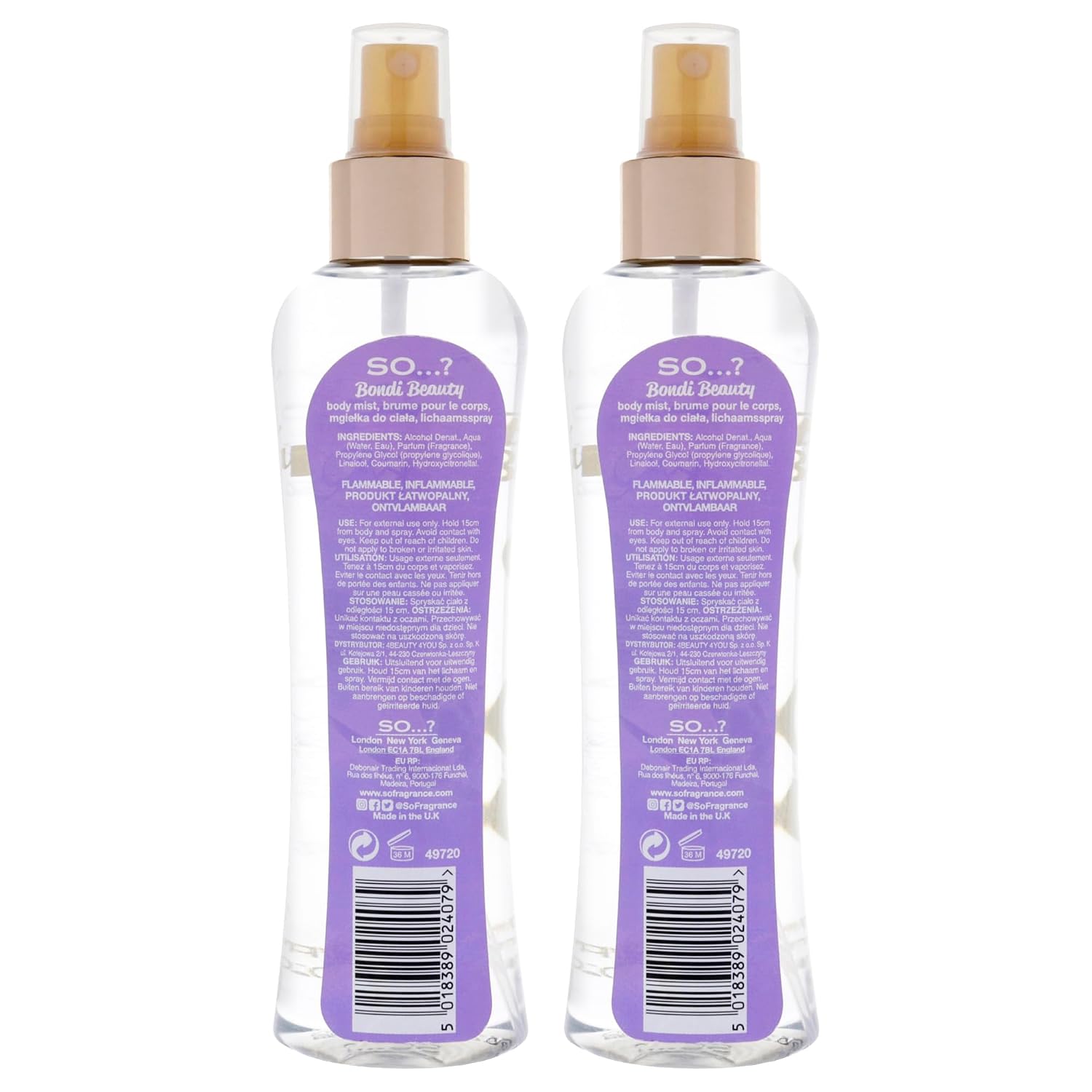 So…? Bali Breeze Body Mist - Perfume for Women with Tropical Aroma - Body Spray for Women with Coconut, Almond and Vanilla Notes - 6.9 oz