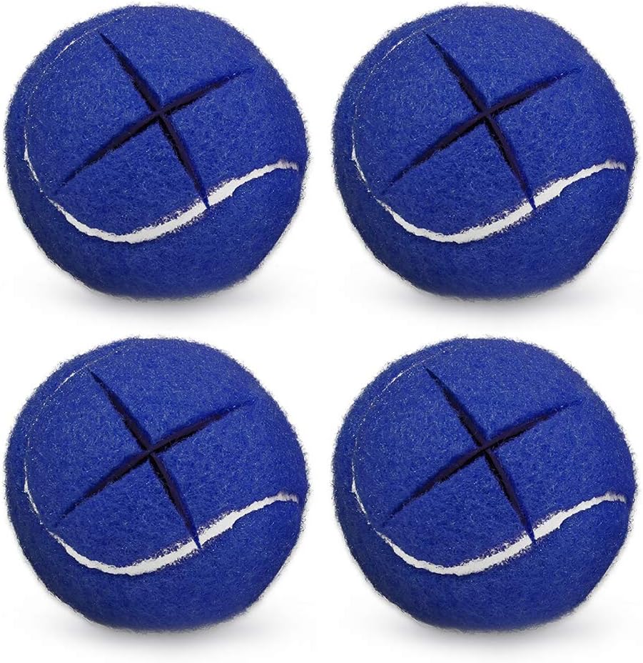 URBEST Walker Tennis Balls 4pcs Precut Heavy Duty Tennis Balls for Walkers