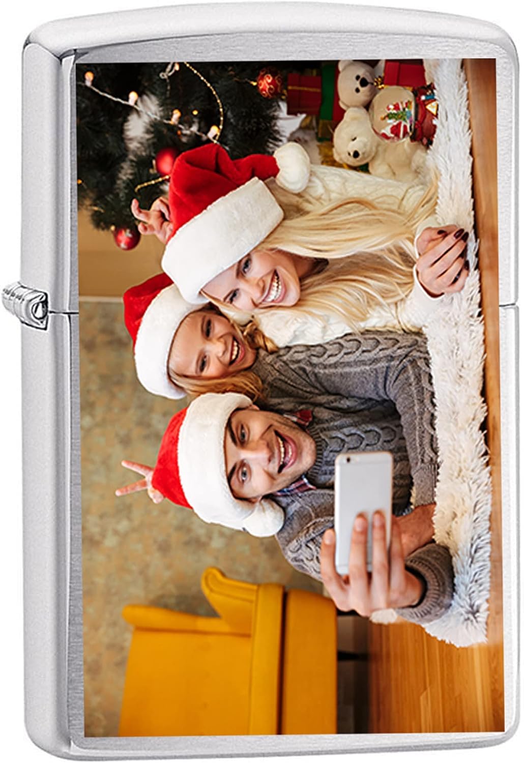 Zippo Personalized Your Image, Photo Or Logo UV Printed Lighter Groomsmen | Engraving on The Back - Ideal gift for birthdays, Father's Day, Christmas