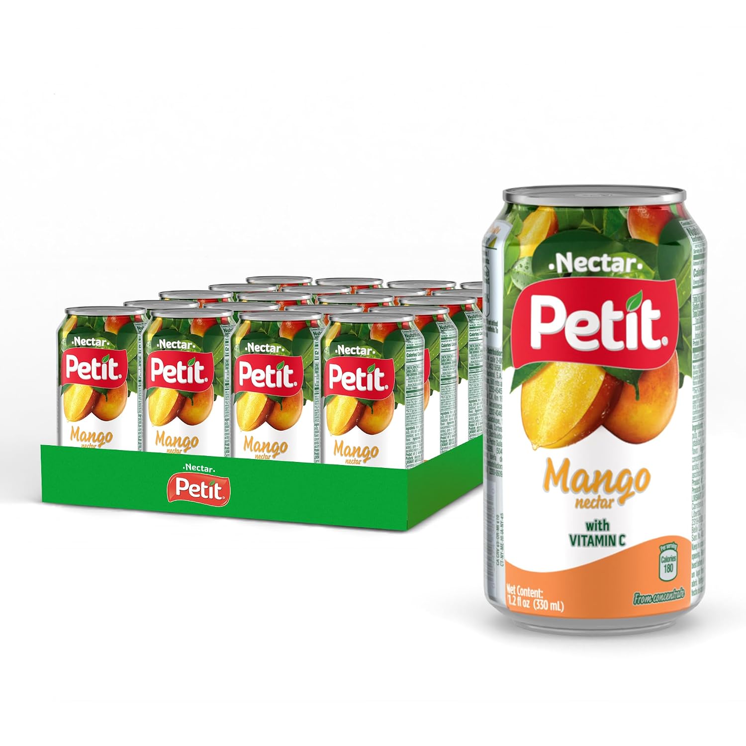 Petit Pineapple Nectar, 330 ml Cans (Pack of 24) – Refreshing Tropical Fruit Juice Beverage