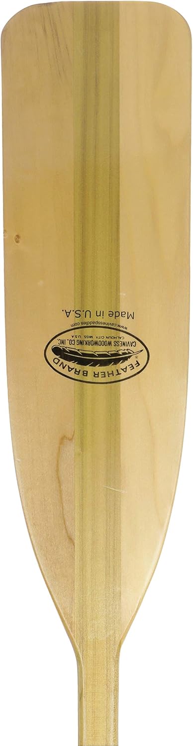 Attwood Wooden Canoe Paddle, Ergonomic Grip, Premium Wood Construction, Protective Finish