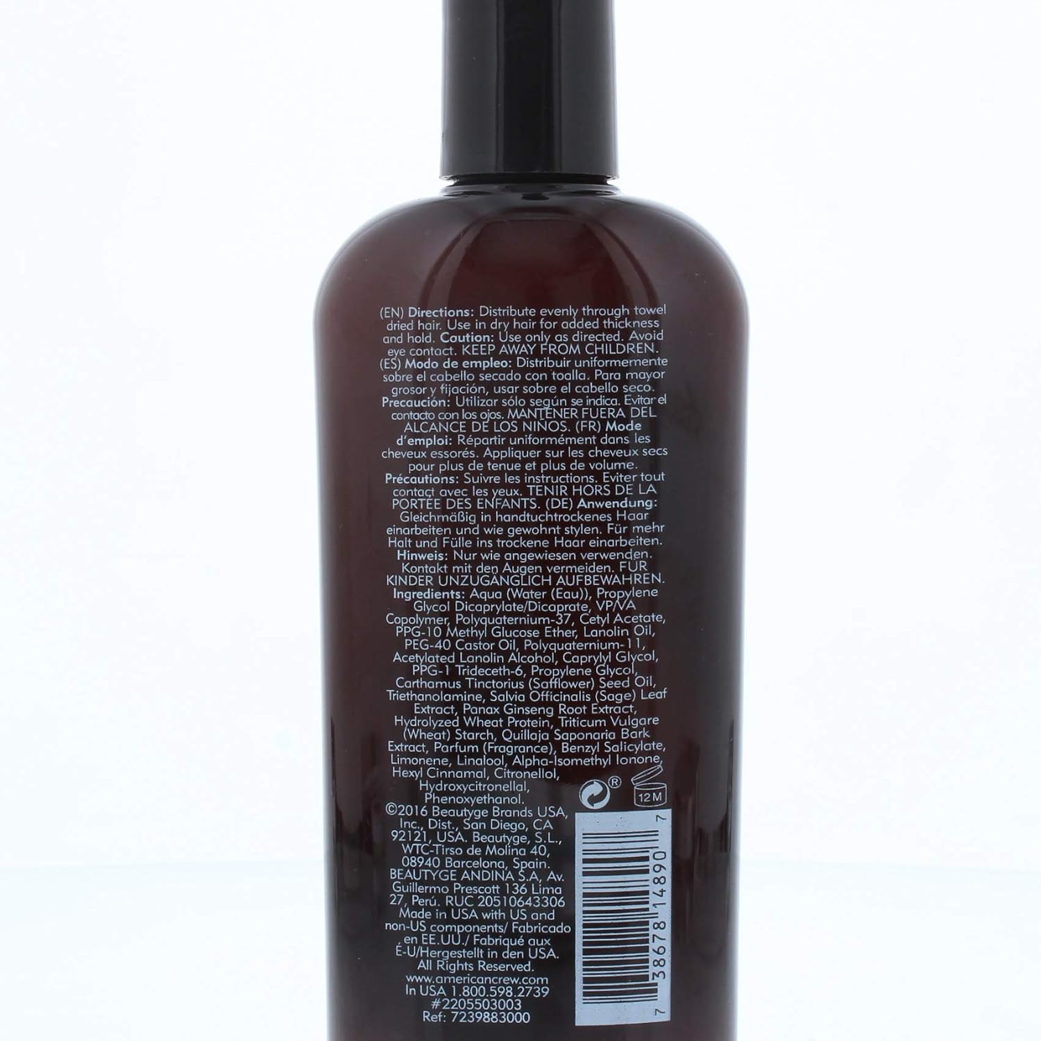 American Crew Men's Light Hold Texture Lotion for Fine Hair, 8.4 fl oz | Light hold texture hair styling lotion that adds body & manageability with a natural, low-shine finish. For fine, thin hair.