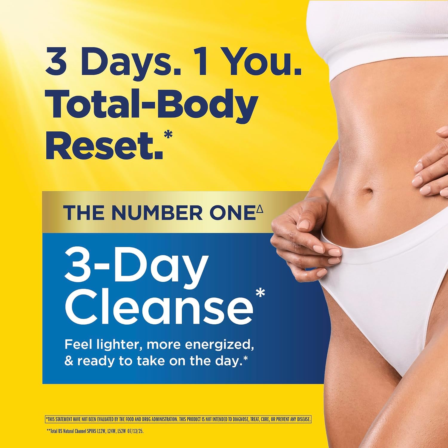 Renew Life 3 Day Cleanse | Total Body Reset | With Milk Thistle & Turmeric for Liver Health | Advanced Herbal Formula | Dairy, Soy