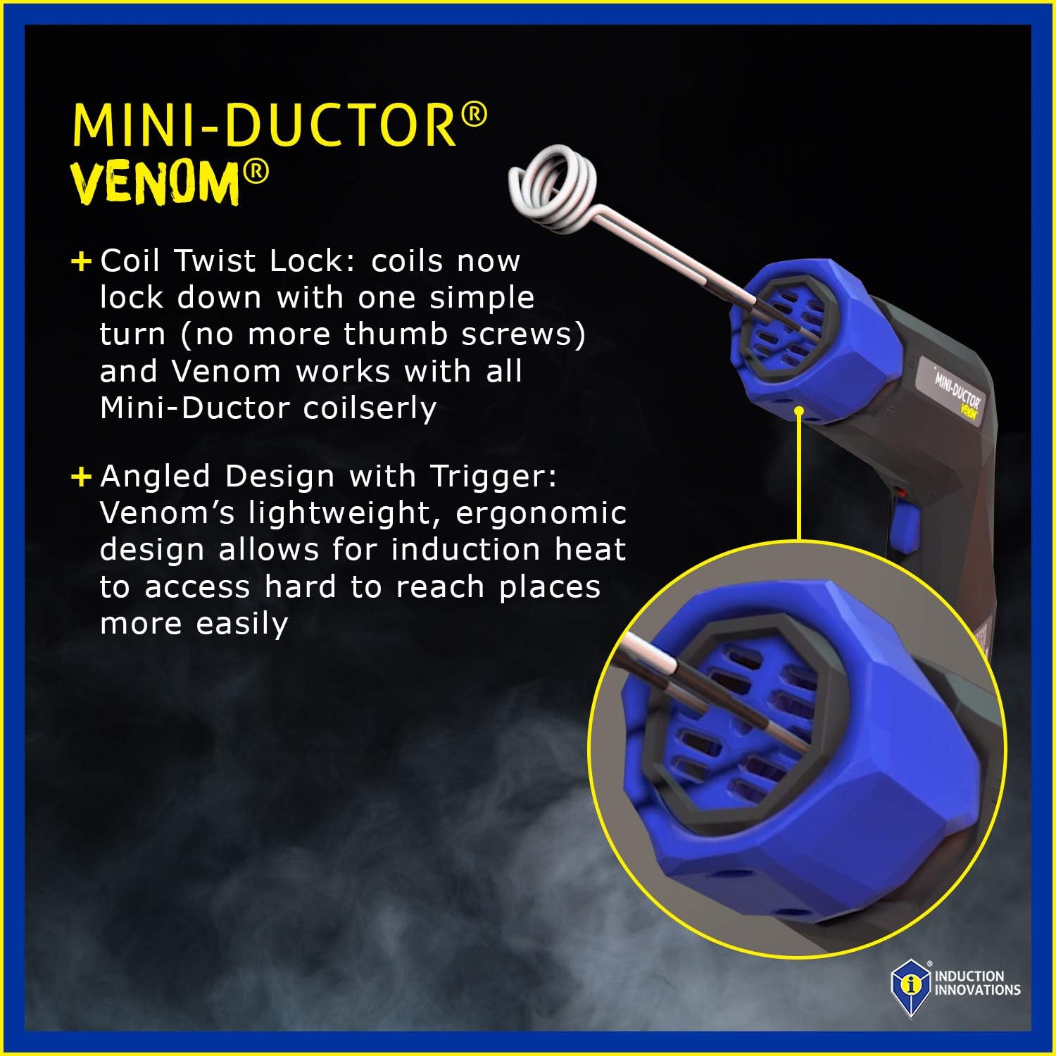 INDUCTION INNOVATIONS - Mini-Ductor Venom Portable Induction Heater With Coil Twist Lock