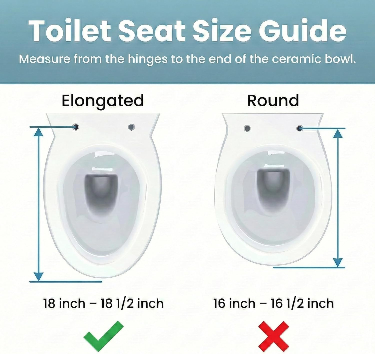 Renovators Supply Manufacturing Plastic Soft Close Toilet Seat Elongated Quiet-Close Lid, Contoured Seat, Easy to Install and Clean, Grip-Tight Bumpers with Adjustable Mounting Hardware, Black