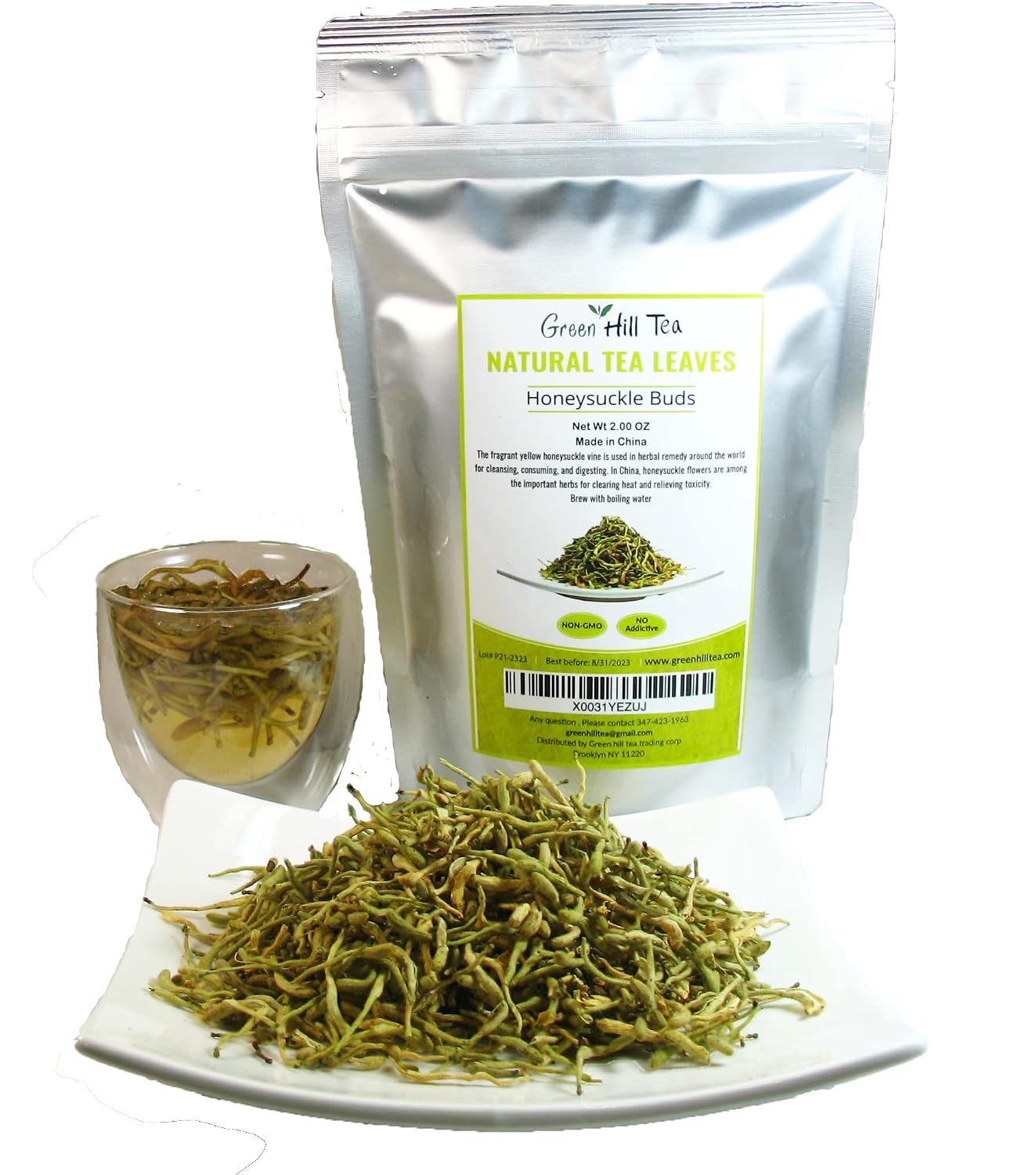 Green Hill Tea Osmanthus Flower Dried – Premium– Fragrant Osmanthus Dried Flowers -Loose Leaf Tea – 100% Pure, Natural, Non-GMO – Great for Brewing, Baking & Infusions 4 OZ