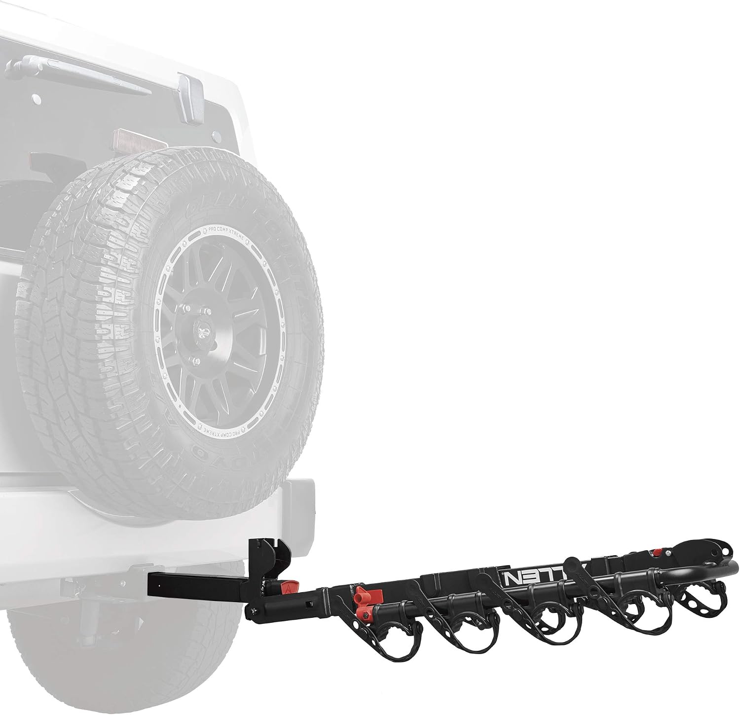 Allen Sports Deluxe 4-Bike Hitch Mount Rack (2-Inch Receiver) , Black