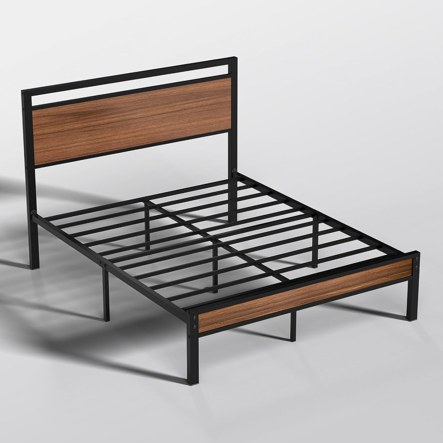 Z-hom Easy Assembly Queen Bed Frame & Headboard Footboard,Underbed Storage | Sturdy Metal Structure,Silent Anti-Slip Support,Under Bed Storage Space,No Box Spring Needed,Modern Bedroom Furniture