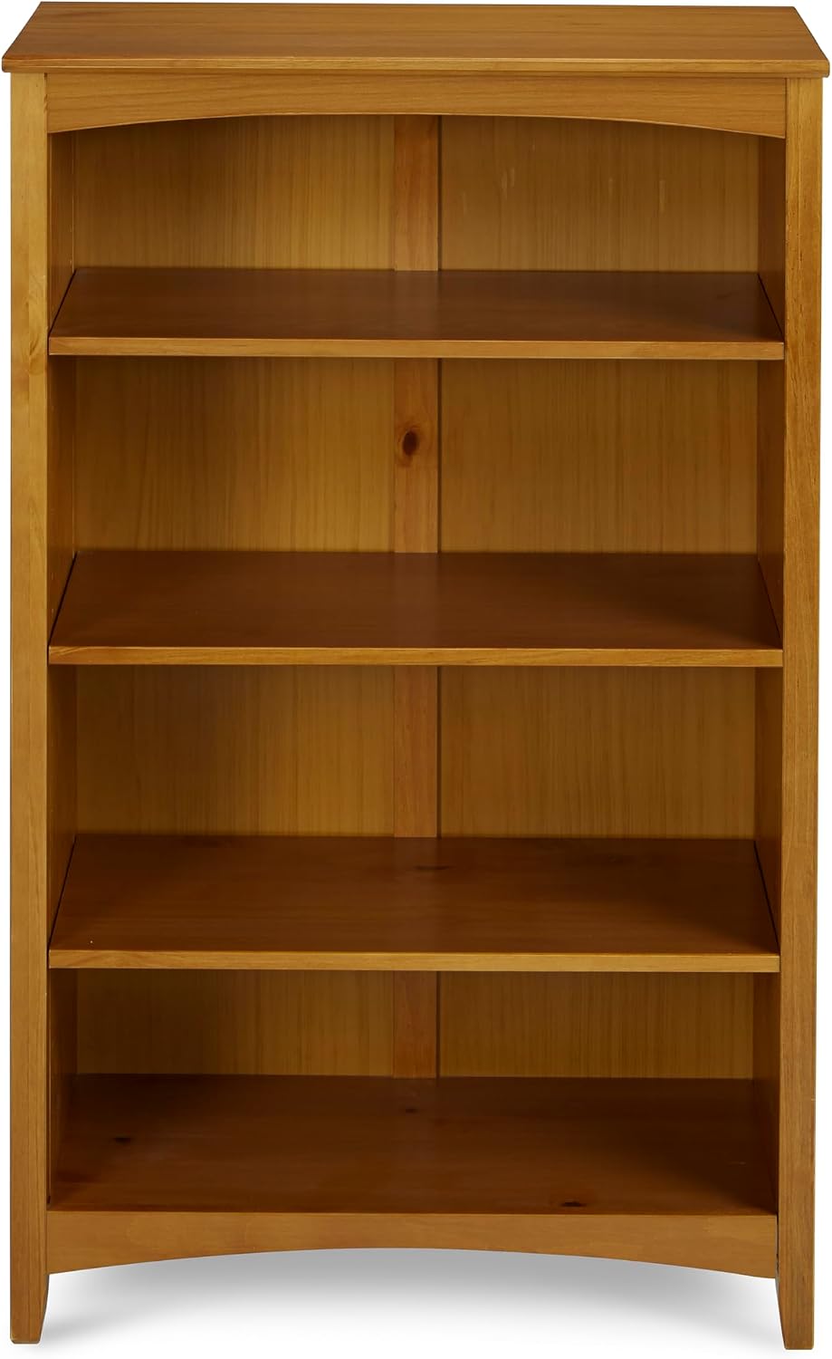 Shaker Style 3 Shelf Bookcase / Solid Wood / 36" High / Adjustable Shelving / Closed Back / Display Bookshelf for Living Room, Bedroom, Home and Office, White