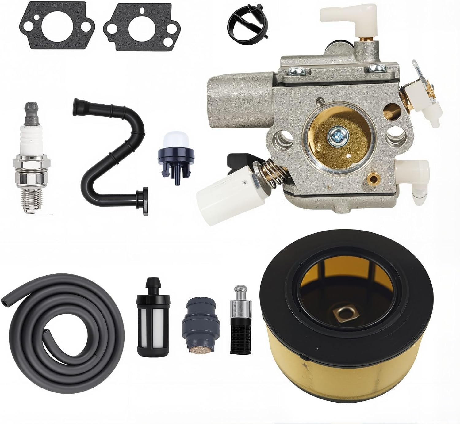 MS 251 C-BE Carburetor Tune Up Kit for Stihl Chainsaw | For MS231 MS231C MS231Z MS251 MS251C MS251CBE MS251C-BEQ MS251Z Replace 1143 120 0641 Zama