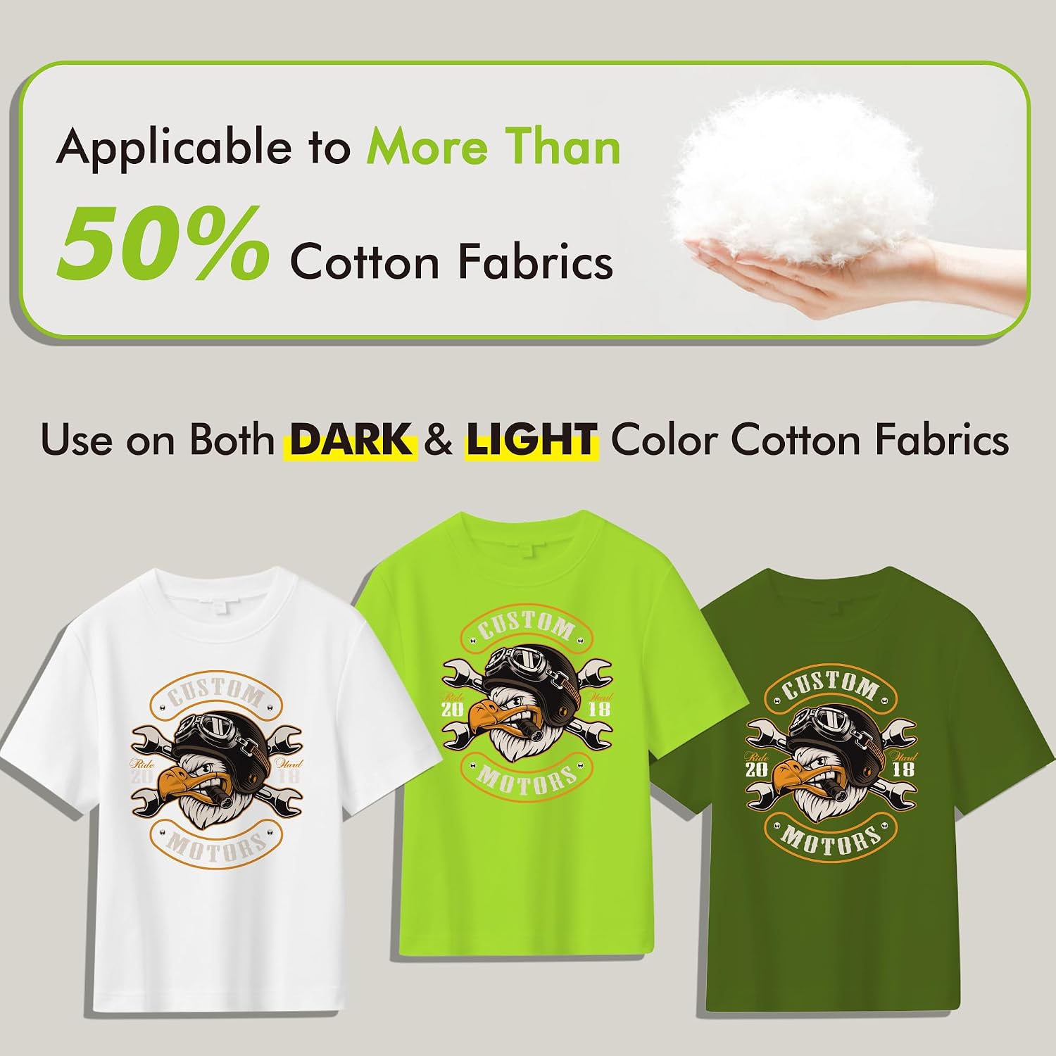 Koala Iron on Heat Transfer Paper for Dark Fabric, 20 Sheets, 8.5x11 In