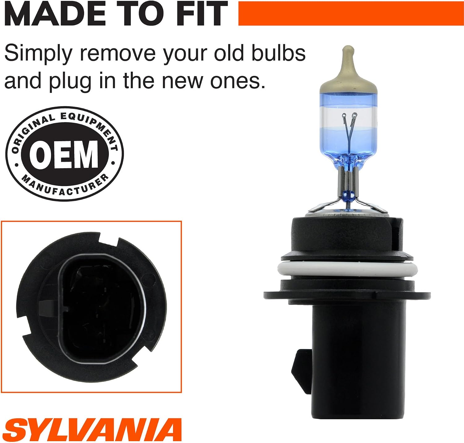 SYLVANIA - 9004 SilverStar Ultra - High Performance Halogen Headlight Bulb, High Beam, Low Beam and Fog Replacement Bulb